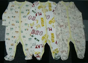 Newborn Long Sleeves Pajama Romper(3-6months)100% Cotton-3pc Pack - Picture 1 of 1