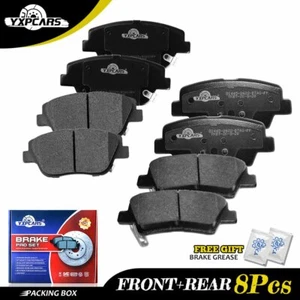 Front&Rear Ceramic Brake Pads For 2011-2014 Hyundai Sonata ,2011-2015 Kia Optima - Picture 1 of 7