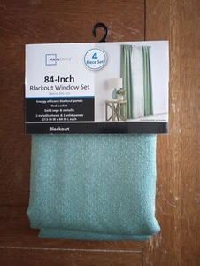 84-in Sage Blackout Window Panels/Drapes/Curtains (Set of 2) Sheers Not Included - Picture 1 of 3