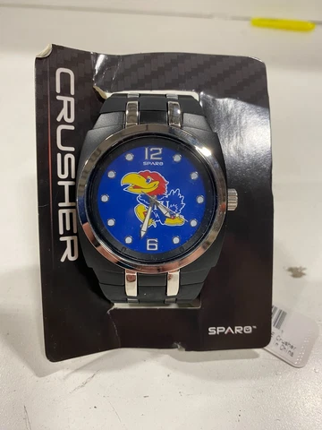 Men's Black Watch Spirit - NCAA - Kansas Jayhawks - Crusher Style Watch Cover