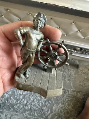 De colección Capitán Marinero de la Armada de la URSS.Estatuilla de Bronce Unión Soviética.Estatua CHSZ Foto 1 de 4