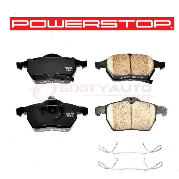 PowerStop Front Disc Brake Pad & Hardware Kit for 2000 Saturn LS1 - Service lt - Imagem 1 de 4