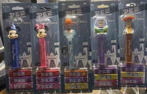 2025 Disney Parks Set of 5 PEZ: Cinderella, Buzz, Woody, Mickey & Minnie - Mint - Picture 1 of 4