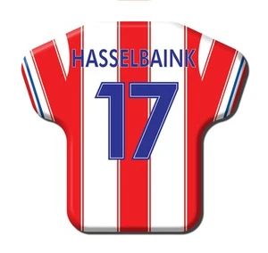 Calamita Simile a T-Shirt 1999/2000 Atletico Madrid 17 Jimmy Floyd Hasselbaink - Picture 1 of 9