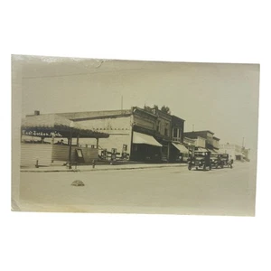 RPPC Studebaker Händler Echt Foto Postkarte Vintage Auto Storefront Szene - Bild 1 von 7