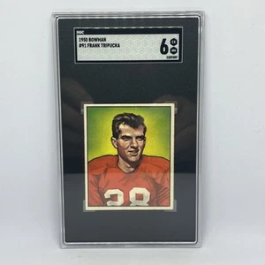 1950 Bowman #91 Frank Tripucka SGC 6 - Foto 1 di 2