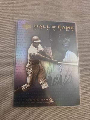 2001 Upper Deck Hall of Fame Gallery Ernie Banks #G6 Chicago Cubs - Image 1 of 2