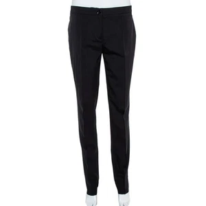 Burberry London Black Wool Blend Tailored Trousers S - Picture 1 of 6