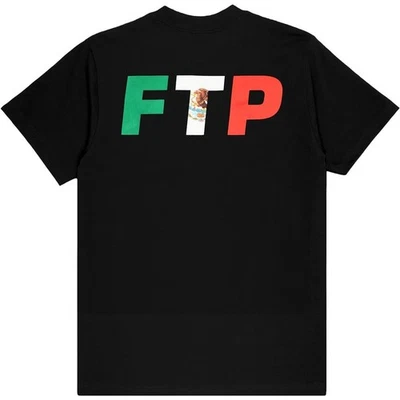 FTP Mexican Flag Logo Tee Black Size Large IN HAND - Image 1 of 2