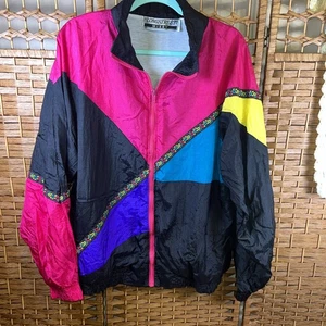 Vintage 90’s Longstreet Missy Nylon Windbreaker Women’s Size M Full Zip Jacket - Bild 1 von 9