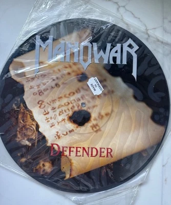 MANOWAR Defender 12" PICTURE DISC Vinyl Maxi-Single 1993 - Image 1 of 3