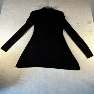 Vestido Suéter Apt 9 Fit & Flare Mujer Negro Manga Larga Suave Pequeño Peso Ligero - Imagen 1 de 11
