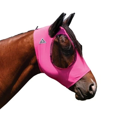 Warmblood Pink Pet Pest Control Fly Mask Smooth Stretchy Lycra Mesh Fit - Image 1 of 2