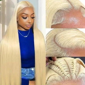 30 Zoll 613 13x6 Lace Front Perücke Echthaar 200 Dichte 613 Lace Front Wig Hum... - Bild 1 von 6