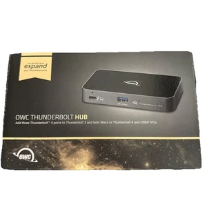 OWC 5 Port Thunderbolt Hub - 60W Charging 3 Thunderbolt 4 USB-C Ports 1 USB - Afbeelding 1 van 9