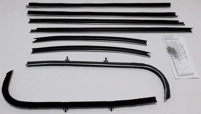 Window Sweeps Felt Kit Weatherstrip for 1969-1972 Pontiac GTO Lemans Sedan - Image 1 of 4