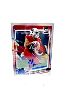 2023 Donruss Optic Michael Wilson RC Rated Rookie Auto Prizm /150 #204 Cardinals - Bild 1 von 2