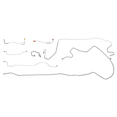 1971 Plymouth Duster Valiant Complete Manual Disc Brake Line Kit Set Stainless - Image 1 of 4