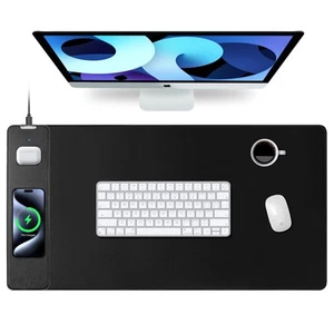 Mouse Pad with Wireless Charging, Gaming Mouse Pad with Ultra-Smooth Surface,... - Afbeelding 1 van 8