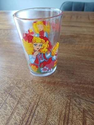 🐈‍⬛Beau Verre à Moutarde  Amora CANDY Antenne 2 1976 dessin animé vintage  - Photo 1/3