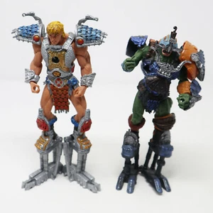 2003 MATTEL MODERN SERIES MOTU SAMURAI HE-MAN & SAMURAI MAN-AT-ARMS FIGURES LOT - Picture 1 of 9