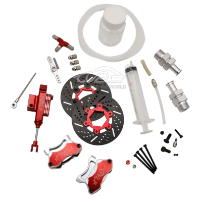 FLMLF Front Wheel Hydraulic Brake System Kit For 1/5 HPI baja 5B 5T 5SC RC Car - Image 1 of 4