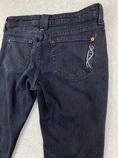 GENETIC DENIM Recessive-Gene Women's Size 28 w29 Dark Blue Slim Straight Leg USA