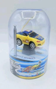Micro RC Car FIT RACER RADIO CONTROL Yellow Blue Race Car 35MHZ - Picture 1 of 7