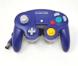 Nintendo Gamecube Original Controller - Indigo/Clear (Good Condition) - Picture 1 of 3