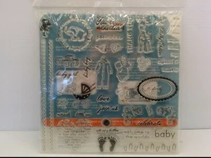 FISKARS 12-8902 BABY CLEAR STAMPS, 44 STAMP SET, NIB - Picture 1 of 4