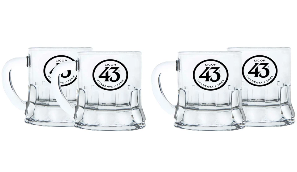 Licor 43 Minibeer Glas 4er Set Shotglas Pinnchen Likör Liquor 43er - Bild 1 von 1
