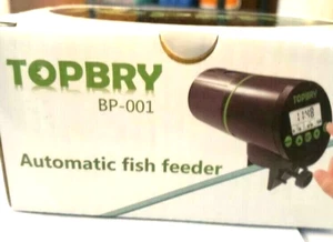 TOPBRY Mangiatoia Automatica per Pesci, USB Ricaricabile Timer Mangiatoia per Pesci Distributore di Alimenti - Foto 1 di 2