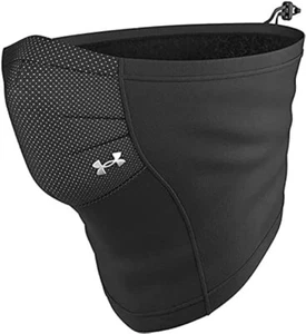 NeckWarmer Face Mas Under Armour Sportsmask Fleece Gaiter Black/Charcoal S/M  - Picture 1 of 5