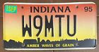 Indiana 1995 HAM RADIO License Plate # W9MTU