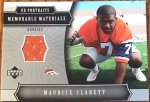 2005 UD Portraits Memorable Materials Maurice Clarett MM-MO Denver Broncos - Picture 1 of 2