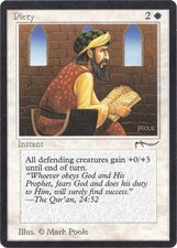Piety - Light Light Played MTG Arabian Nights Singles 2B3