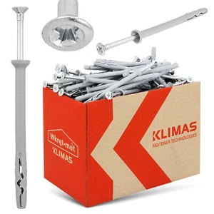 Dübel mit Schrauben verzinkt Edelstahl Universal für Beton Ziegel 6x80 100Stk - Bild 1 von 5