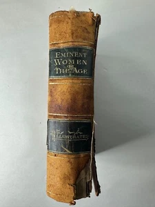 Vintage Eminent Women of the Age 1868 antike Erstausgabe Buch illustriertes Leder - Bild 1 von 19
