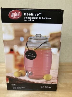 New Tablecraft - BDG1000 - 2 1/2 gal Beehive Cold Glass Beverage Dispenser - Image 1 of 4