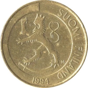 Finnish Coin Finland 1 Markka | 1993 - 2001 - Picture 1 of 4