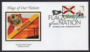 2008 Flags of Our Nation FLORIDA Coil (4284) - Colorano "Silk" FDC NR276 - Picture 1 of 1