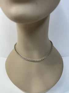 Sterling Silver 17" mesh choker ESPO SIG 925 - Picture 1 of 6