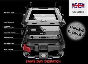 Heavy Duty Lunatik Gorilla Glass Case for iPhone 14, 14 pro, 14 + , 14 pro max - Zdjęcie 1 z 12