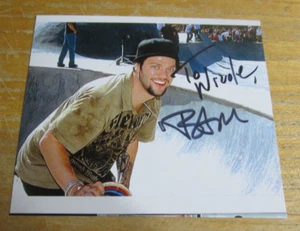 Bam Margera Actor Autographed Signed 4.5X5.5 Photo "Jackass: The Movie" - Picture 1 of 3