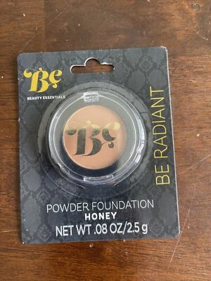 Beauty Essentials Powder Foundation Honey  Great For Traveling Camping Everyday - Image 1 of 2