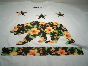 TONY HAWK California Republic Floral Uni-sex Camiseta Blanca NUEVA - Imagen 1 de 1
