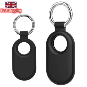 Silicone Case Case Cover Shell with Keychain for Galaxy SmartTag2 (Black) - Picture 1 of 9