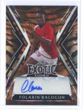 2023 FOLARIN BALOGUN LEAF EXOTIC MULTI-SPORT CRYSTAL TIGER AUTO #ED 5/5!!