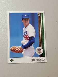 1989 Upper Deck #661 Orel Hershiser Los Angeles Dodgers NL CY YOUNG-3× All-Star 