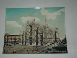 CARTOLINA ANTICA - MILANO"PIAZZA DEL DUOMO"-FOTOVISION-VERA FOTOGRAFIA - Picture 1 of 2